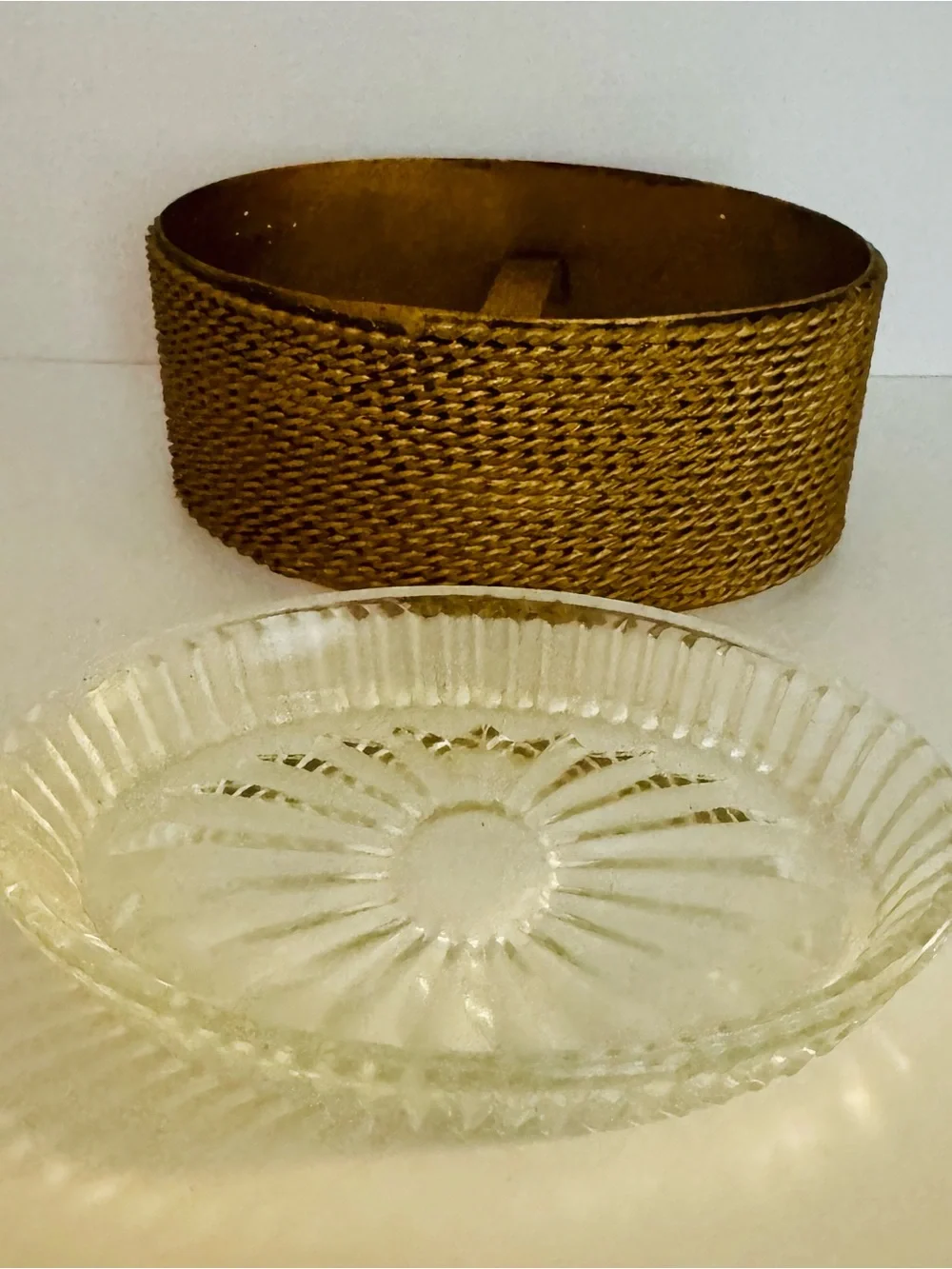 TWISTED ROPE SOAP DISH TRINKET DISH REGENCY Grandmillenial BATH OR BEDROOM